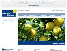 Tablet Screenshot of eventoitaliano.com